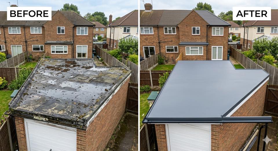 Flat roof installation project 5