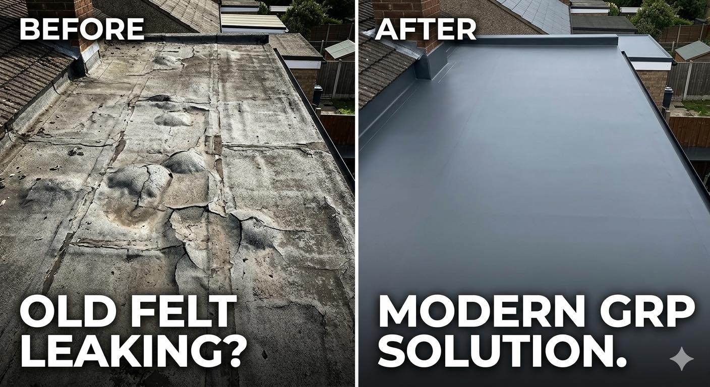 Flat roof installation project 6