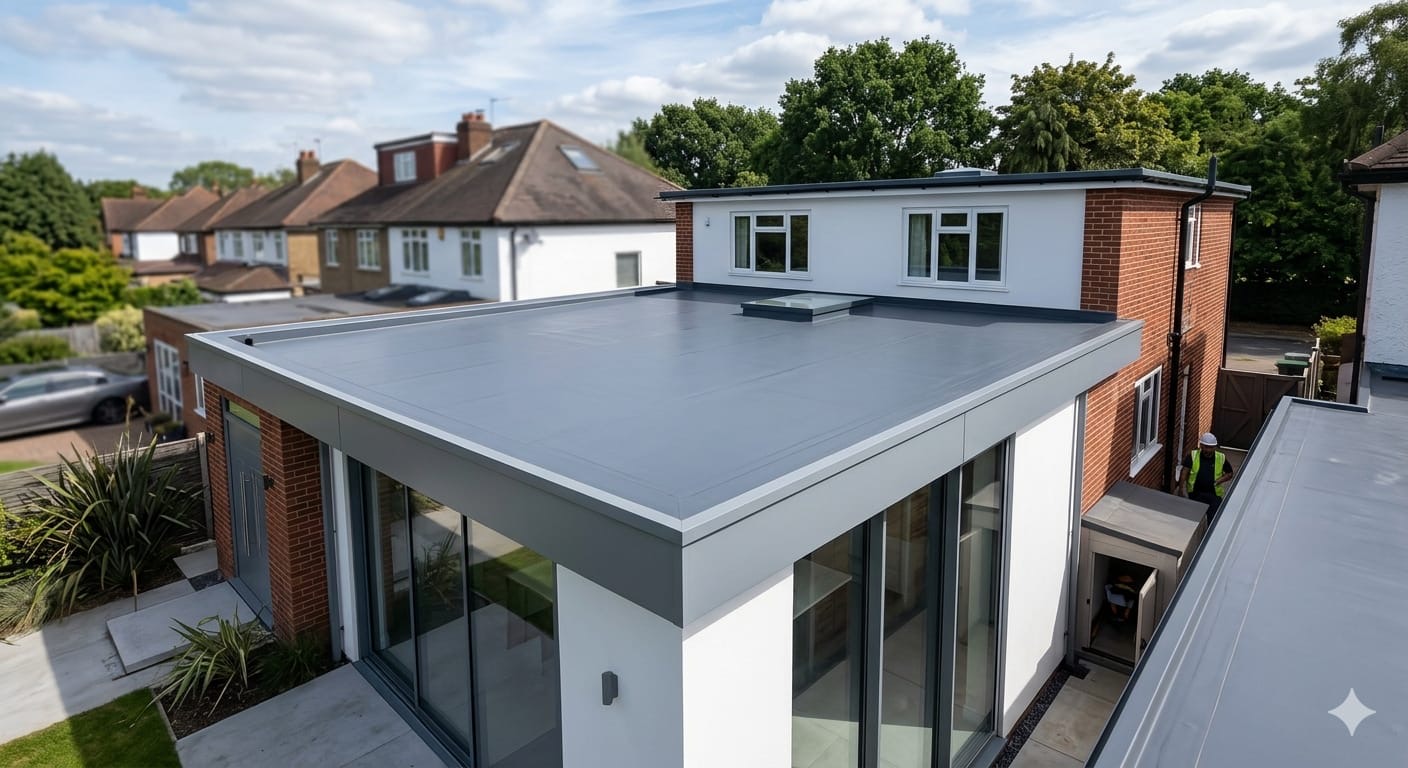 Flat roofing project photo 22