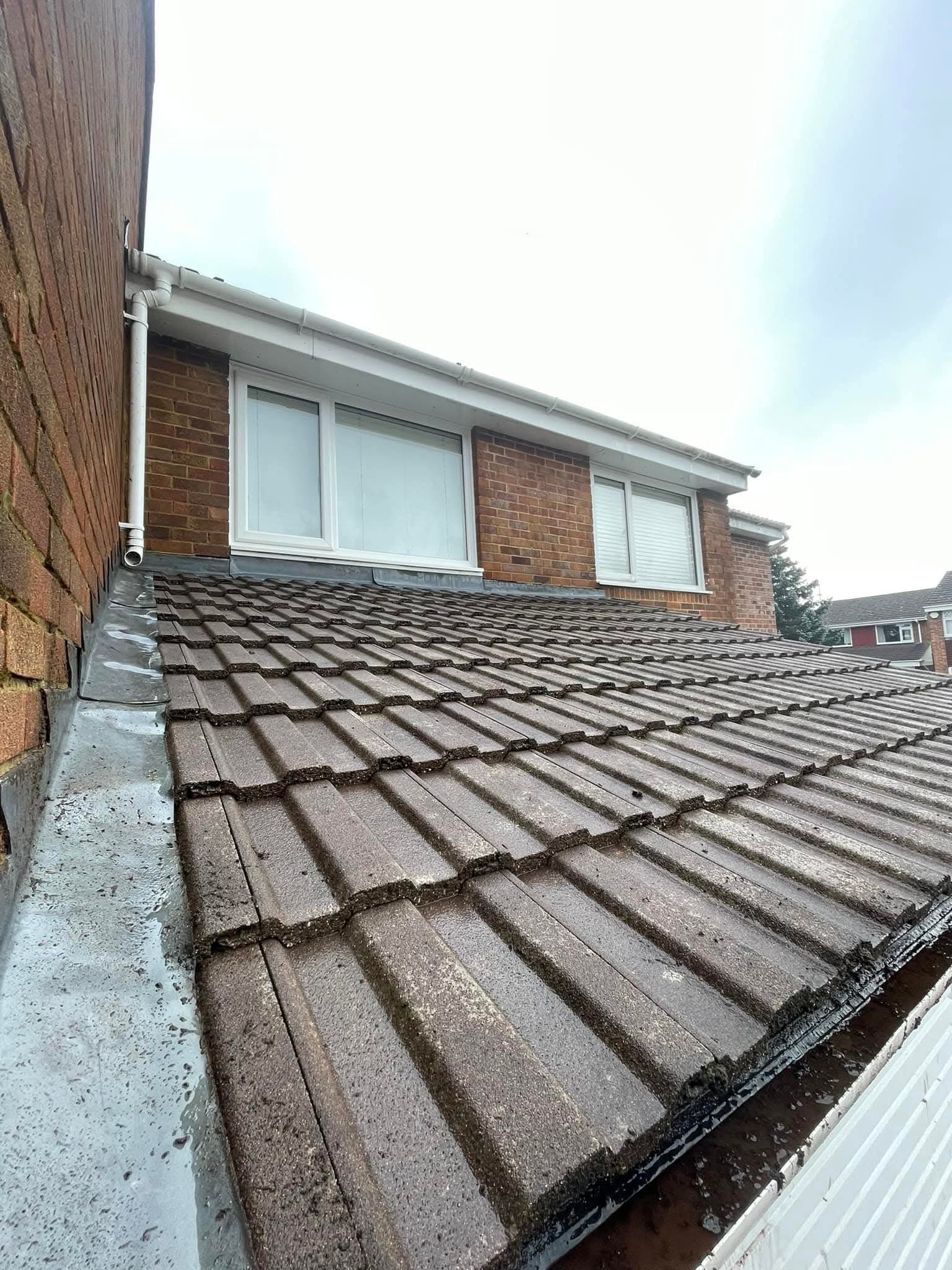 Roof surface detail during maintenance