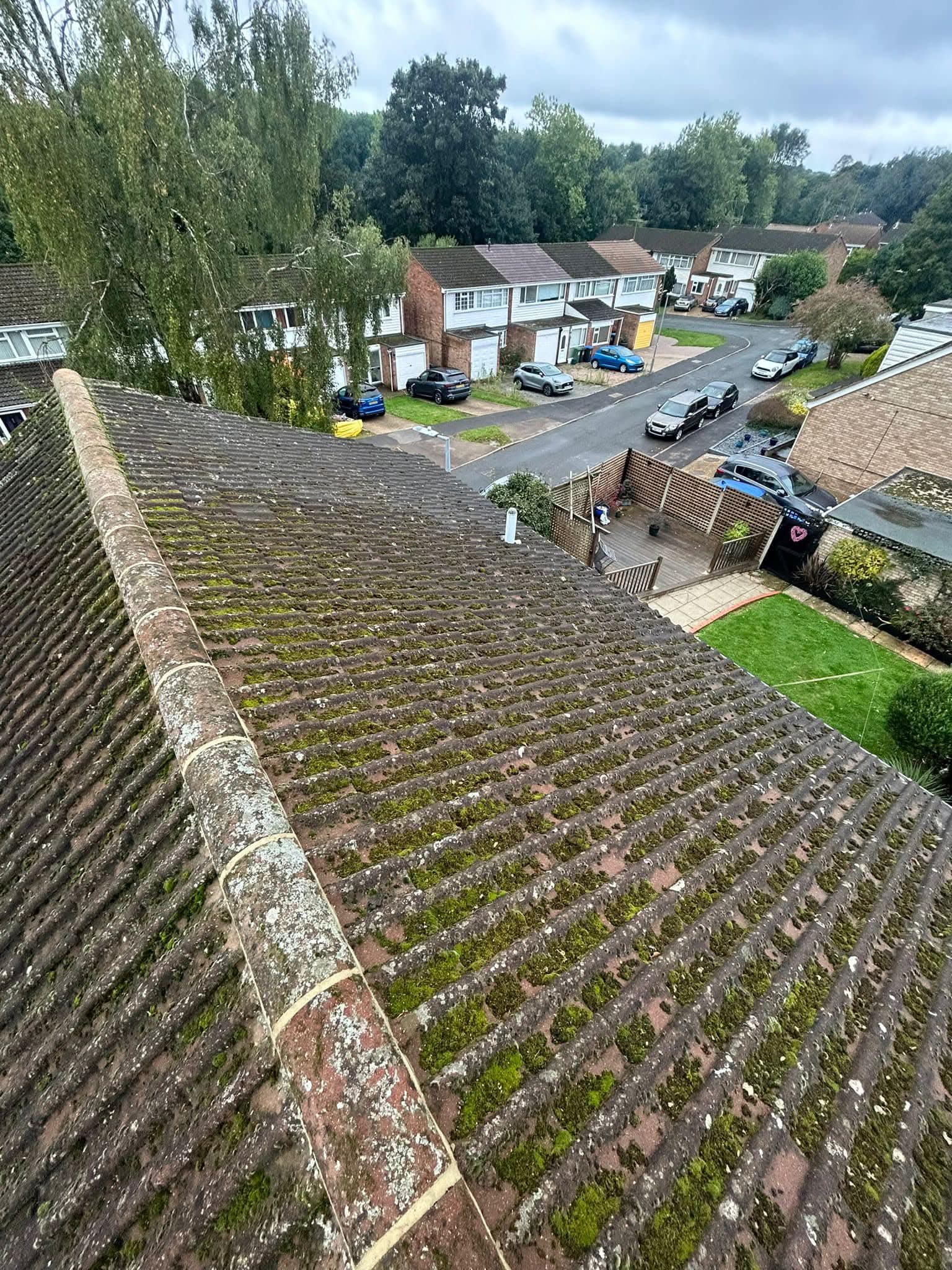 Full slope showing scale of cleaning scope