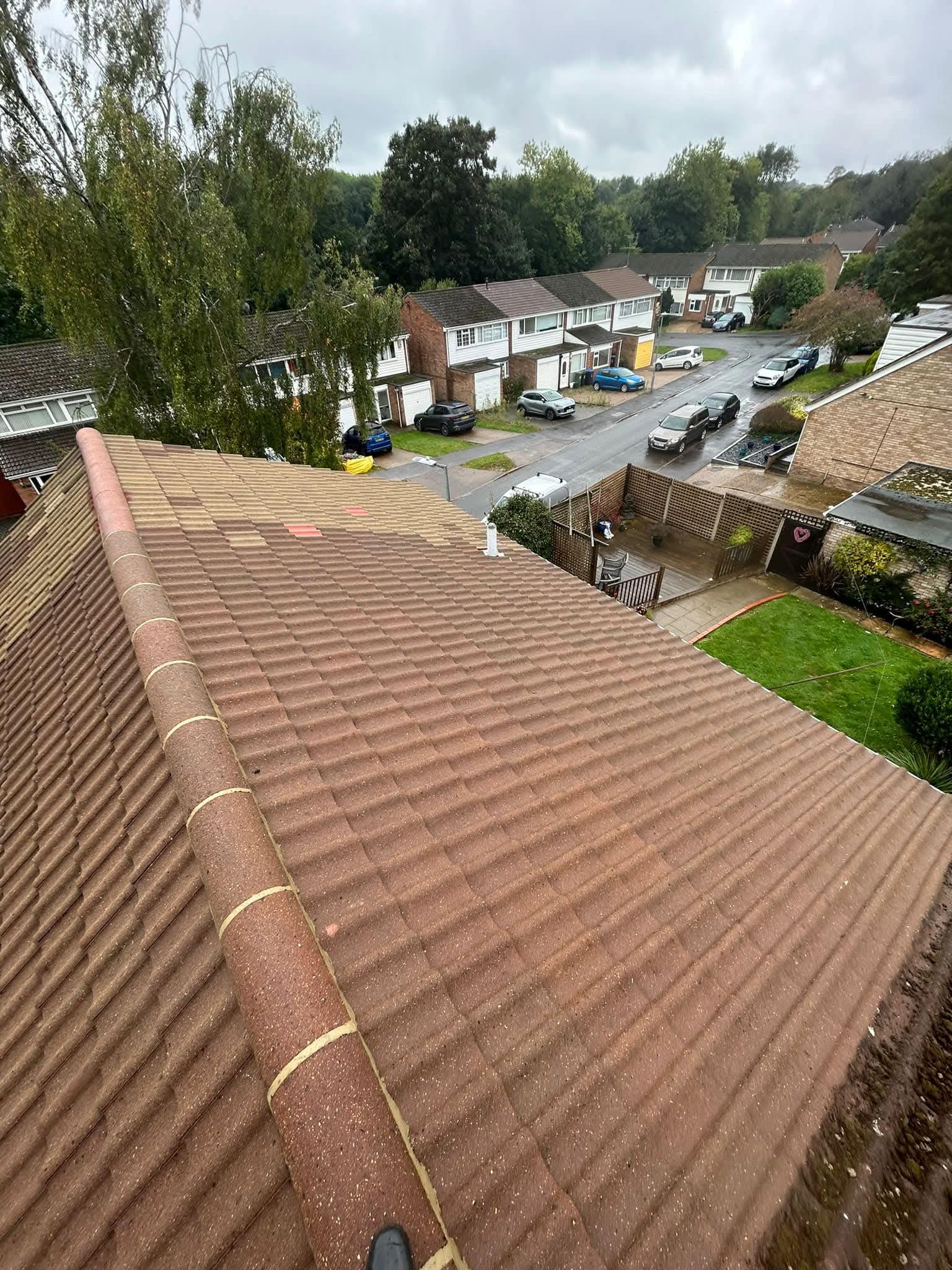 Roof access from ladder or tower